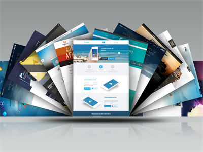 网页电脑页面web页H5页面样机