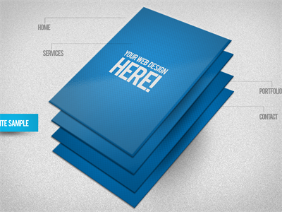 网页电脑页面web页H5页面样机