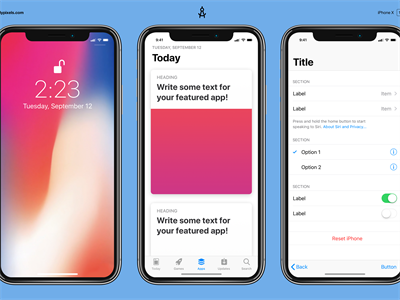 苹果手机Iphonex样机电子设备样机