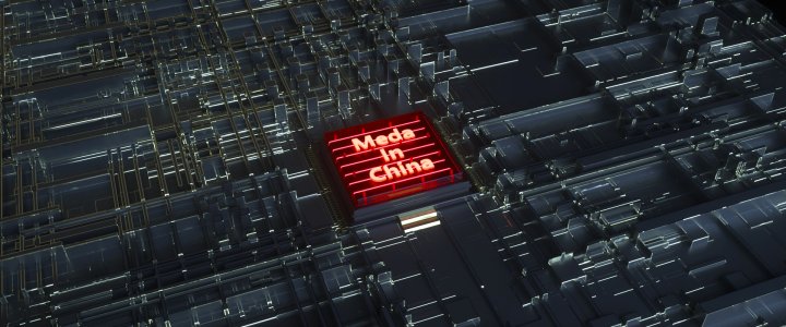 工程源文件模型5G电商电子芯片科技背景处理器电路板通讯C4D素材