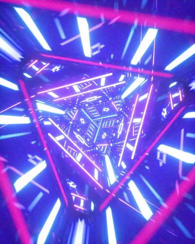 金属炫彩辉光效炫酷工业科幻机械科技未来3D模型工程模板C4D场景