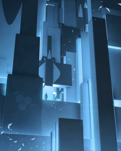 金属炫彩辉光效炫酷工业科幻机械科技未来3D模型工程模板C4D场景