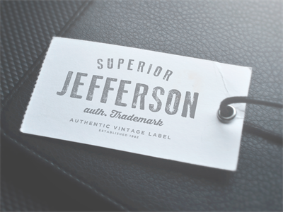 复古标签样机logo样机