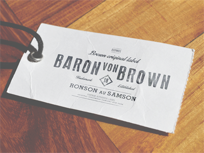 复古标签样机logo样机