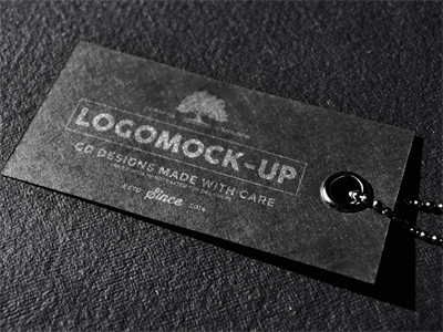 复古标签样机logo样机吊牌样机