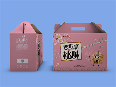 中国风礼包礼盒样机水果箱零食箱过年礼盒样机