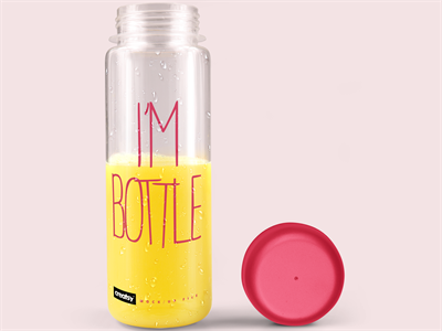 便携水瓶样机玻璃瓶样机