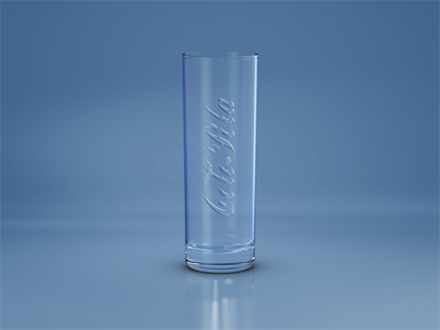 透明玻璃杯果汁酒杯LOGO样机