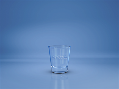 透明玻璃杯果汁酒杯LOGO样机