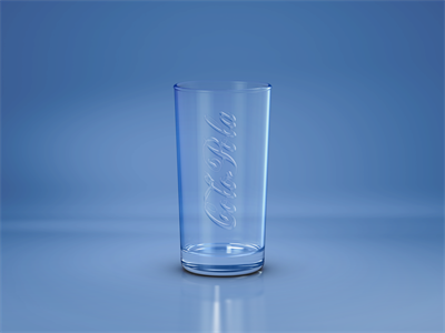 透明玻璃杯果汁酒杯LOGO样机