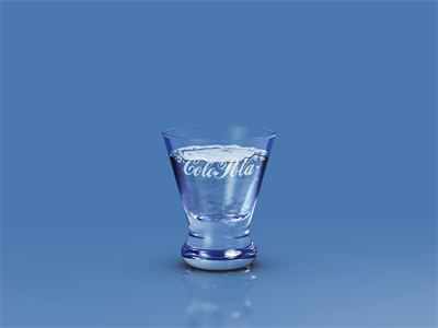 透明玻璃杯果汁酒杯LOGO样机