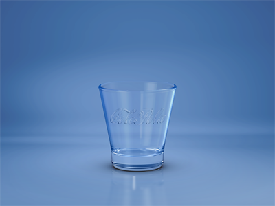 透明玻璃杯果汁酒杯LOGO样机