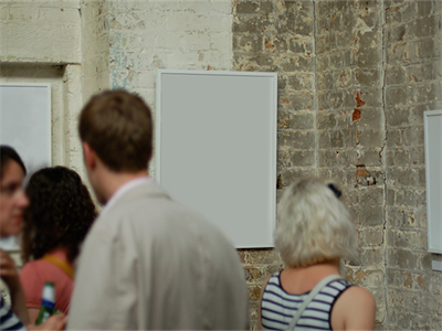 毕业设计艺术画展样机贴图场景效果图橱窗海报广告提案PS设计素材