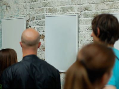 毕业设计艺术画展样机贴图场景效果图橱窗海报广告提案PS设计素材