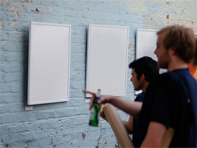 毕业设计艺术画展样机贴图场景效果图橱窗海报广告提案PS设计素材