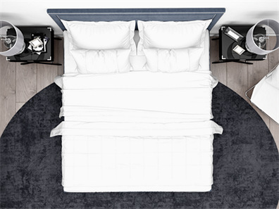 床上用品布艺展示床单被褥枕头PS印花图案效果图被子贴图样机PSD