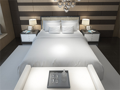 床上用品布艺展示床单被褥枕头PS印花图案效果图被子贴图样机PSD