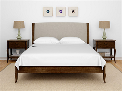 床上用品布艺展示床单被褥枕头PS印花图案效果图被子贴图样机PSD