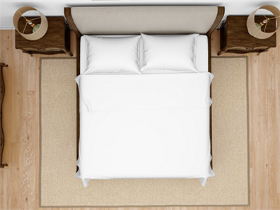 床上用品布艺展示床单被褥枕头PS印花图案效果图被子贴图样机PSD