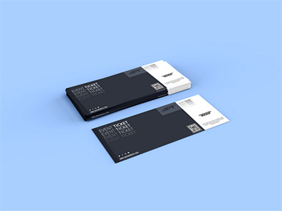 演唱会门票优惠券机票代金券样机效果图展示PSD智能贴图设计素材