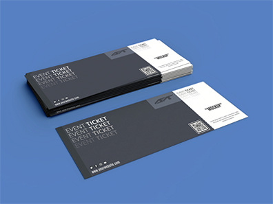 演唱会门票优惠券机票代金券样机效果图展示PSD智能贴图设计素材