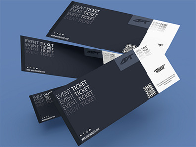 演唱会门票优惠券机票代金券样机效果图展示PSD智能贴图设计素材