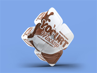 酸奶盒酸奶组合包装样机