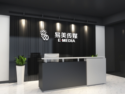 前台公司企业门牌背景墙logo墙办公室会议室logo场景样机