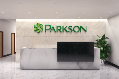 前台公司企业门牌背景墙logo墙办公室会议室logo场景样机