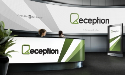 前台公司企业门牌背景墙logo墙办公室会议室logo场景样机