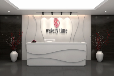 前台公司企业门牌背景墙logo墙办公室会议室logo场景样机