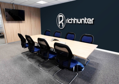 前台公司企业门牌背景墙logo墙办公室会议室logo场景样机