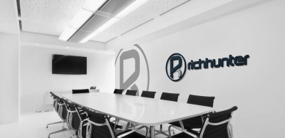 前台公司企业门牌背景墙logo墙办公室会议室logo场景样机