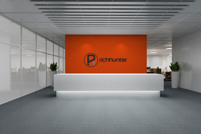 前台公司企业门牌背景墙logo墙办公室会议室logo场景样机