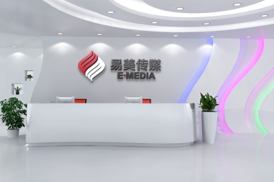 前台公司企业门牌背景墙logo墙办公室会议室logo场景样机