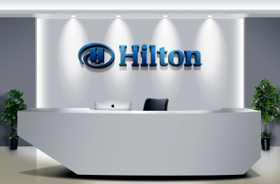 前台公司企业门牌背景墙logo墙办公室会议室logo场景样机