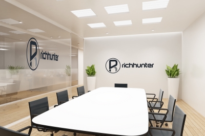 前台公司企业门牌背景墙logo墙办公室会议室logo场景样机