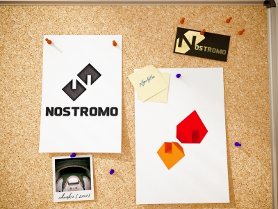 办公室会议logo样机