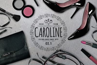 化妆品场景logo样机高跟鞋化妆品口红化妆笔