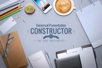 办公场景logo样机