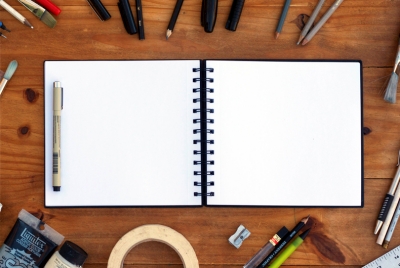 绘画场景画笔油画场景