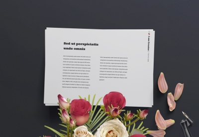 女性场景温馨背景鲜花花朵花瓣素材