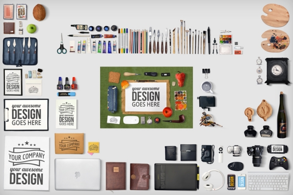 画笔画板绘画水彩油画办公用品用品素材