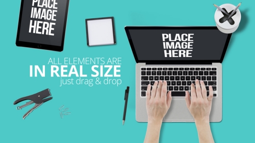 笔记本电脑样机场景笔记本电脑平板电脑