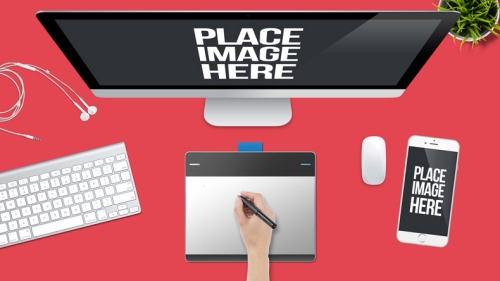 电脑台式机画板手机键盘画板手机