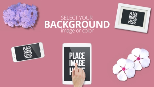 办公场景样机办公背景