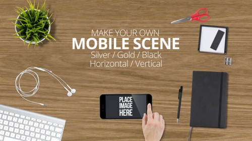 办公场景样机办公背景