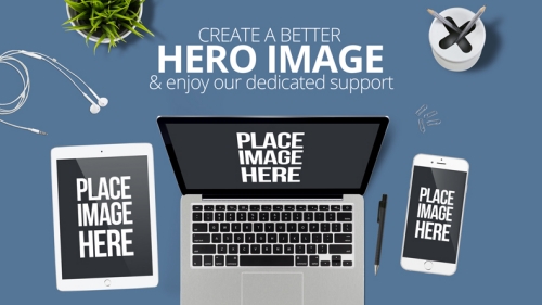 办公场景样机办公背景