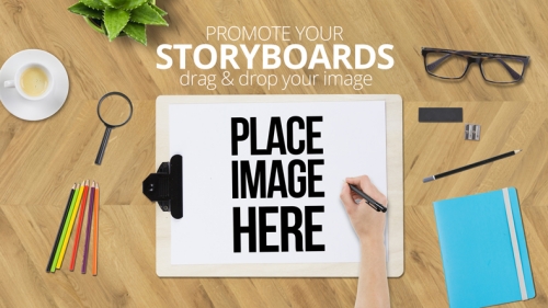 办公场景样机办公背景绘画的手手部动作画笔