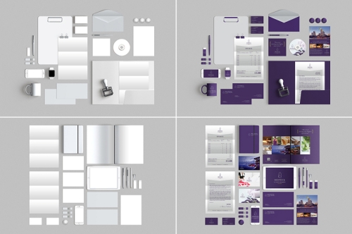 办公vi场景样机logo样机名片折页尺平板电脑笔信封光盘记事本毕设毕业设计作品logo展示